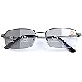 Vepiant Photochromic Progressive Multifocus Reading Glasses UV Protection Transition Sunglasses Anti Blue Light Sun Readers