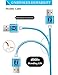 Micro USB Cable, Nylon Micro USB Metal Male & Braided Nylon USB Charger Cable Colorful Computer Cables & Interconnects Android Cell Phone Cables 10FT/3M Extra Long High Speed USB 2.0 Sync-Charging