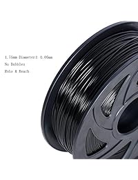 Lee Fung Pla filamento de impresión 3d dimensional Precisión +  2.2 lb carrete material de bricolaje herramientas (negro)