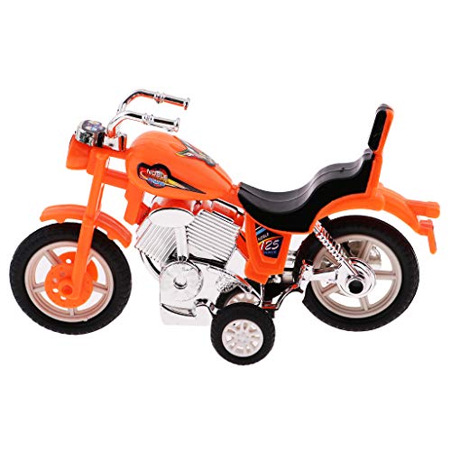 B Blesiya 5 Pieces Mini Plastic Pull Back Motorcycle Toys for Kids Boys and Girls Gift