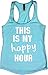 Orange Arrow Womens Workout Tank Tops - This is My Happy Hour - Crossfit Racerback Loose Fit