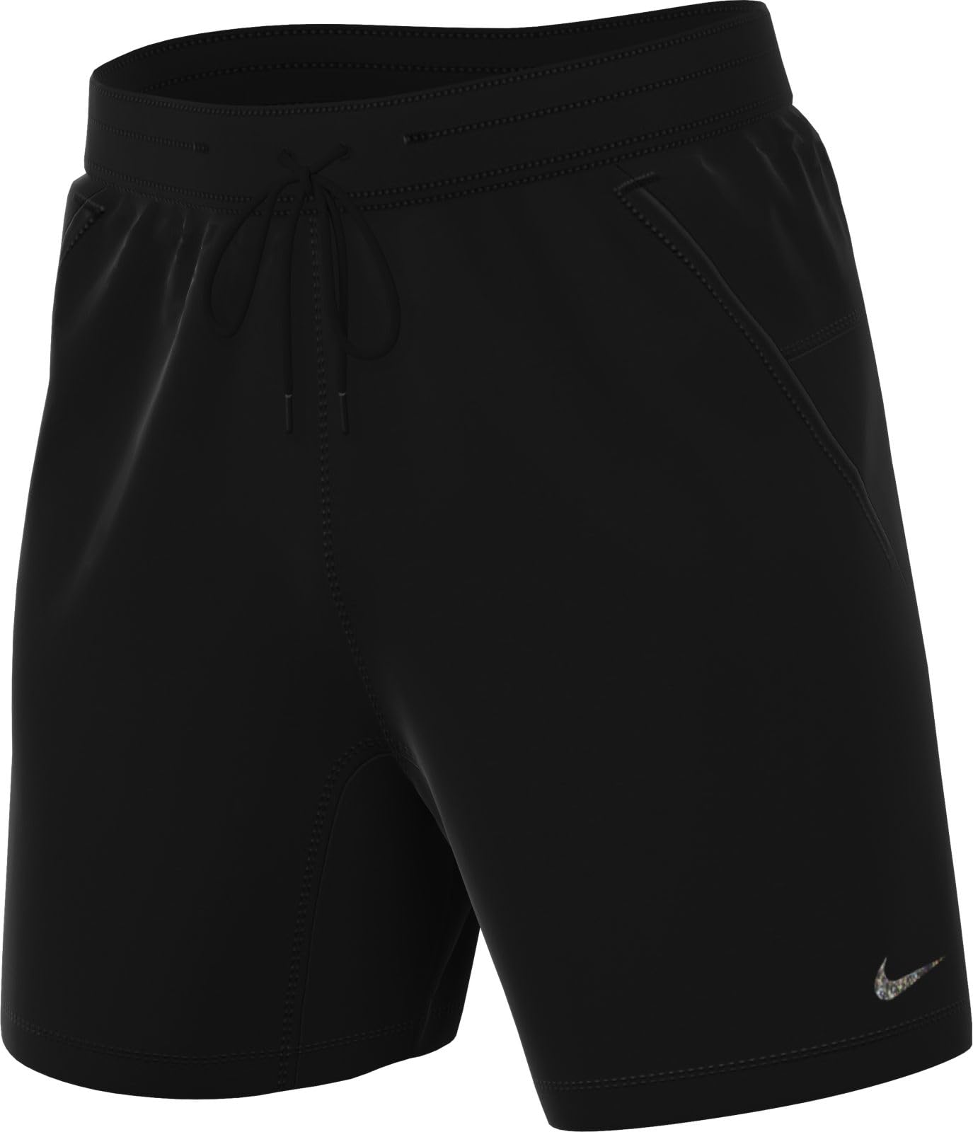 Nike Men’s Form Dri-Fit 7″ Unlined Versatile Shorts, Black/White, X-Large