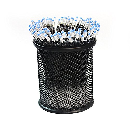 Daycount 100Pcs Pen Refills, Black Ball Point Fine Point Gel Ink Replacement Pen Refills, Office Pen Rods with 0.5mm Tip Standar Size