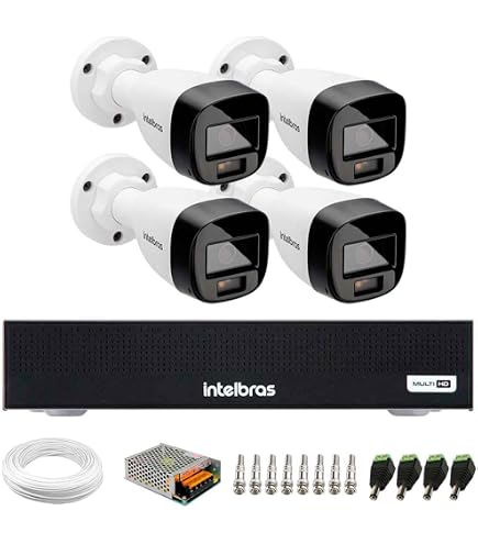 Kit 6 Câmeras Intelbras VHD 3240 B FULL COLOR Bullet FULL HD 1080p