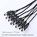 JC DC Power Supply Splitter Cable 1 Female to 8 Male 5.5mm X 2.1mm 1.3FT