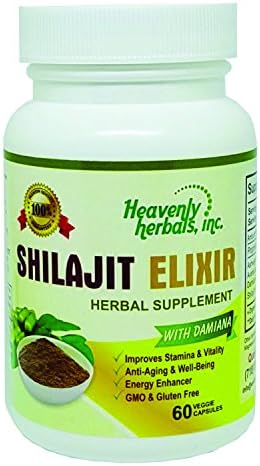 Shilajit Elixir Capsules - Increase Vigor and Vitality | 60 Capsules packaging - | Made in USA | Highest Potency and Purity on the Market.