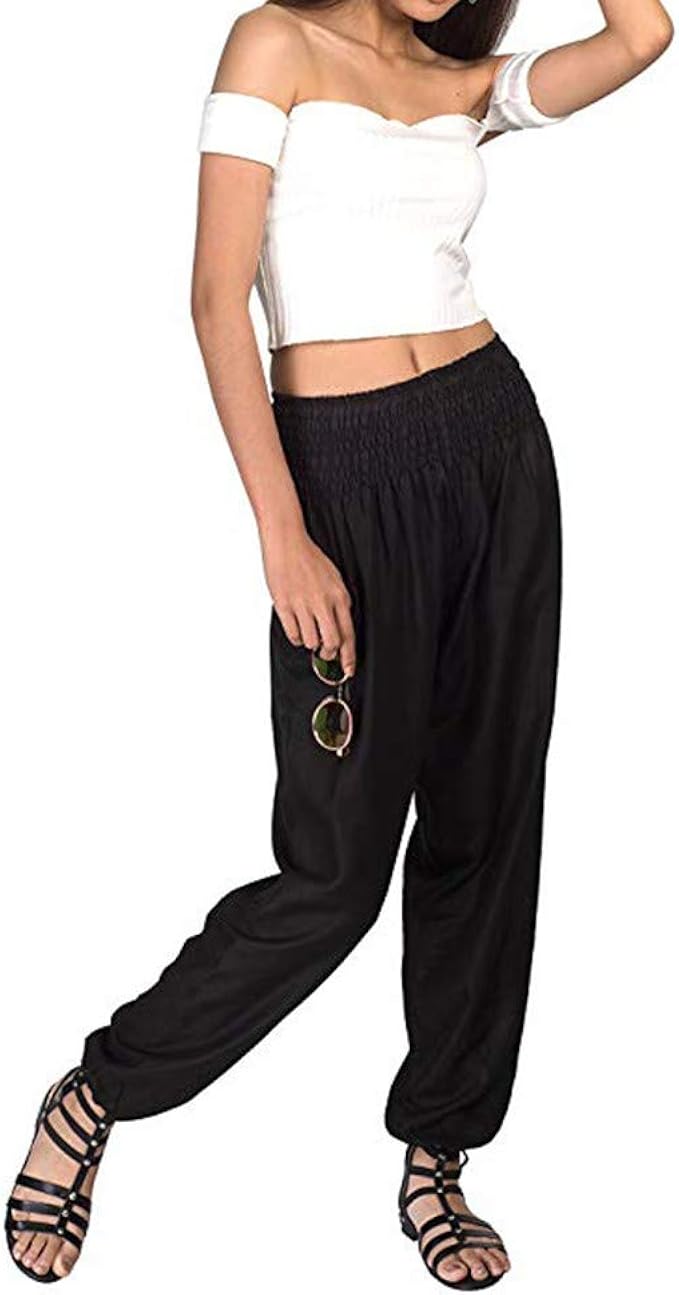 Amazon.com: Pants for Women, Mlide Summer Casual Thai Harem ...