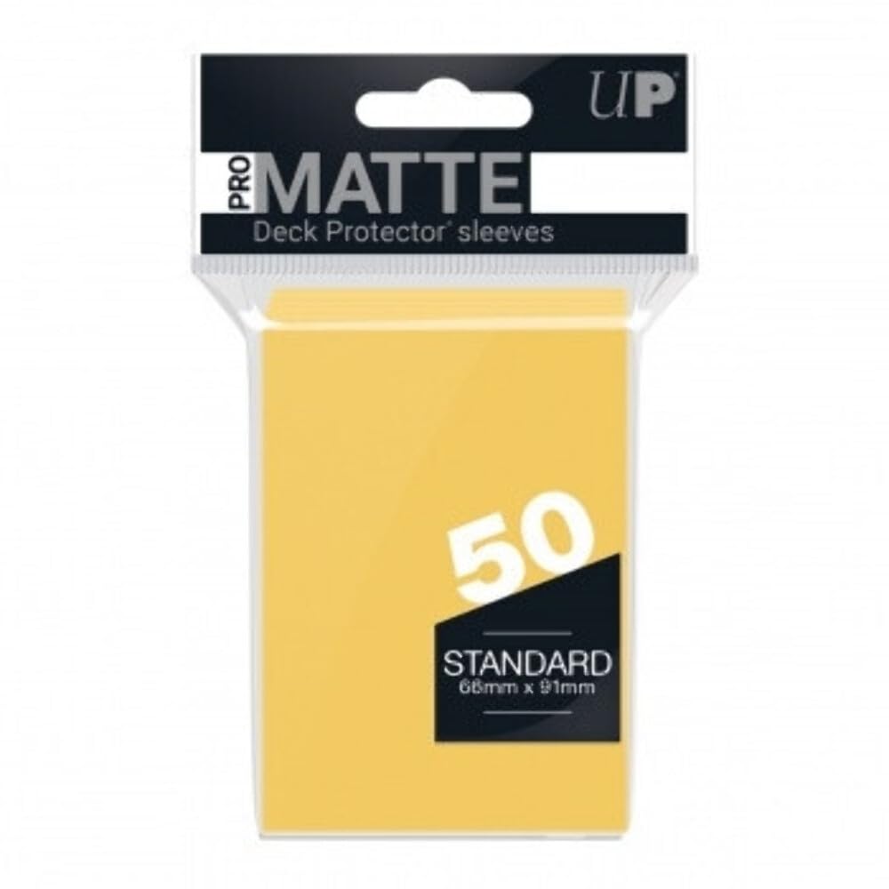 Ultra Pro SLEEVES Pro-Matte d12 Card Game (Yellow)