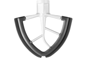 LEFVNPETS Paddle Attachment for KitchenAid 4.5-5 Quart Tilt-Head Stand Mixer, Flex Edge Beater Kitchen Aid Mixers Accessories with Silicone Edges Bowl Scraper (A)