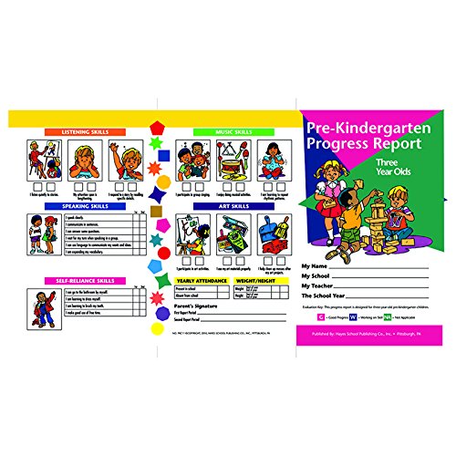 Pre Kindergarten Progress Report 10 Pk For 3 Year Olds