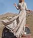 R.Vivimos Women 3/4 Sleeve Print See Through Summer Long Dresses