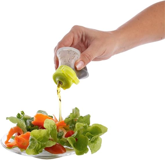 Portable Salad Dressing Containers set of 3 Silicone