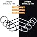 500 Pack White Black Zip Ties 8 inch Heavy Duty Cable Wire Tie, UV & Heat Resistant Self-Locking Tie Wrap, Multi-purpose Plastic Nylon Zip ties Indoor Outdoor Use by EANINNO