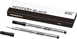 Montblanc Mystery Black Rollerball Refills 2 x Fine Nib 105162 F