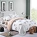 Duvet Cover Bedding Set 3-Pieces Twin Size, White and Black Panda Animal Patterns Design Prints,Without Comforter (Twin, (1Duvet Cover+2Pillowcases)#02)