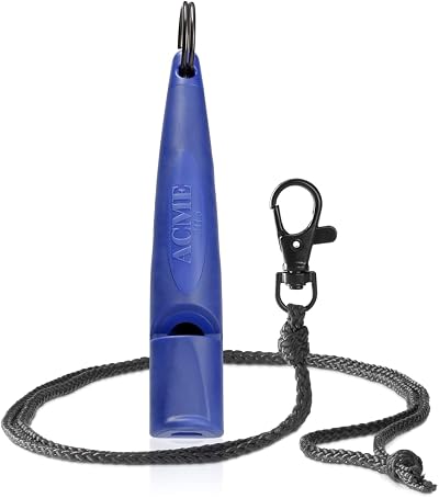 ACME Alpha Dog Whistle No. 211.5 Matte Black Baltic Blue Free Band