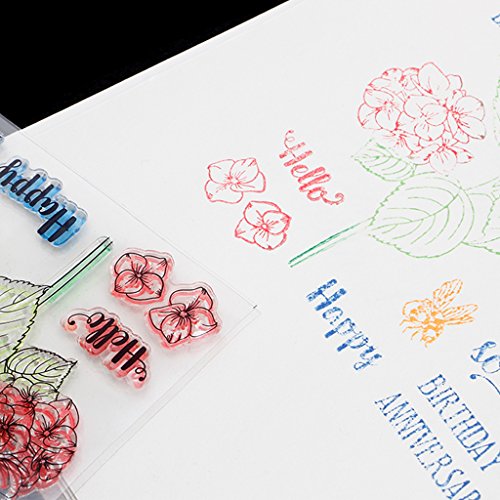 Susada Clear Stamp Transparent Silicone Rubber Sheet Cling for Scrapbooking DIY - Thumbnail 7