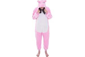 NEWCOSPLAY Unisex Adult Onesie Pajamas Animal One Piece Costume Cosplay Sleepwear