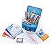 Jar Melo Children's Finger Paint Kit;Portable Iron Blue Box;Washable; Non-Toxic;6 Colors
