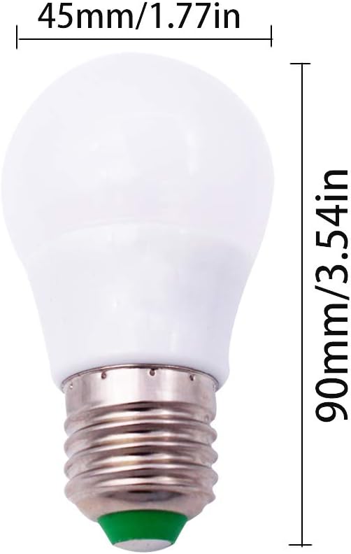 GLMING E27 3Watt 6-5730 SMD LED Ceramic Light Bulb 12V Low Voltage 30W Incandescent Lamp Replacement Home Lighting Cool White Pack of 2 - Image 5