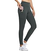 baleaf Women's Fleece Lined Leggings Water Resistant Thermal Winter Warm Tights High Waisted with Pockets Running Gear