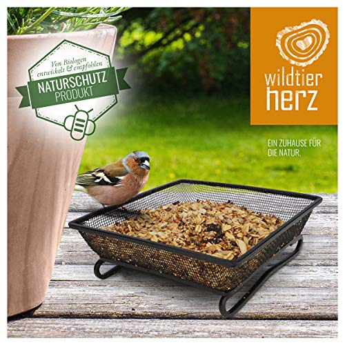 wildtier herz I Vogeltraum Schalenlos - Premium Vogelfutter, Wildvogelfutter Schalenfrei, Ganzjahresfutter mit Sonnenblumenkerne, Vogel Streufutter (5kg) – Bild 8