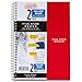 Five Star Spiral Notebook, 2 Subject, College Ruled Paper, 100 sheets, 9-1/2
