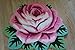 USTIDE Modern Style Rug Soft Rose Rug Handmade Rug Anti-Slip Area Carpet Living Room Rug Kitchen Mats Bedroom Rug 3x2