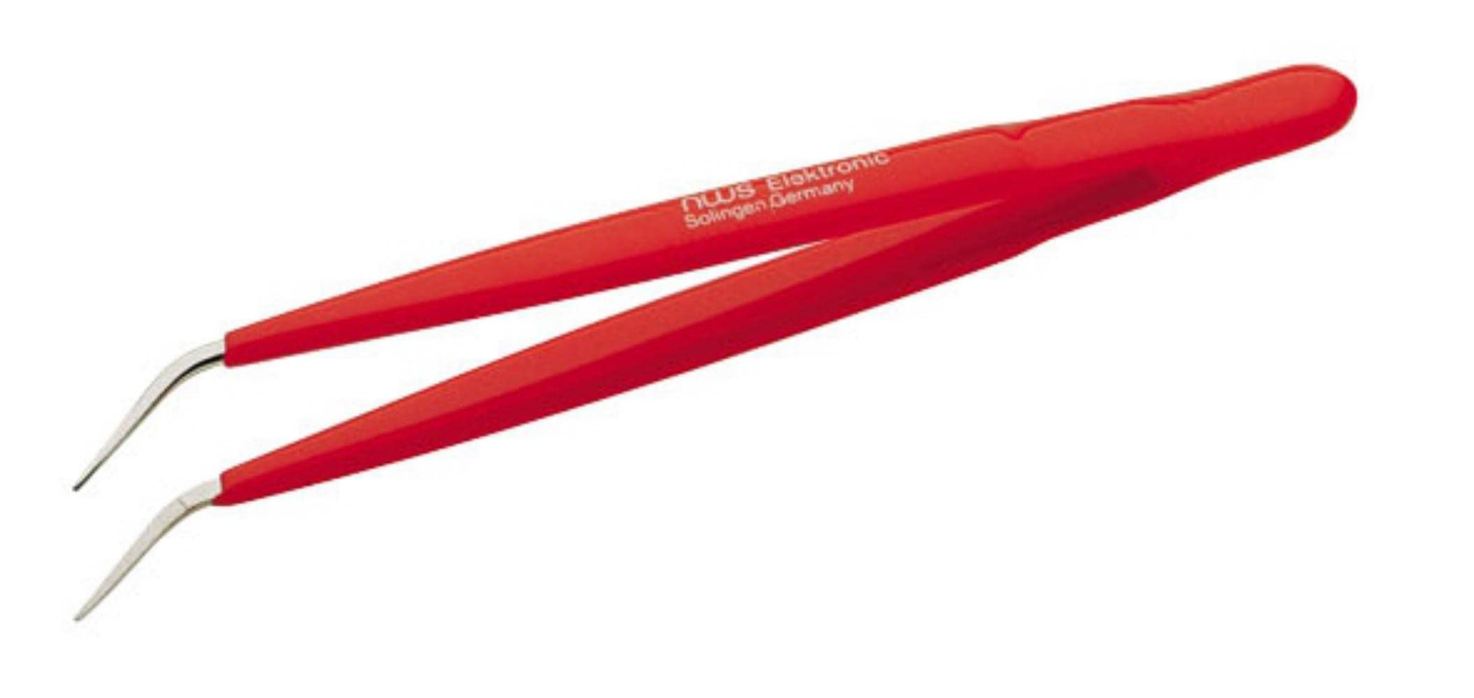NWS 027GP-155 - Pinzas puntas extrafinas acodadas 40º Interior estriado fino