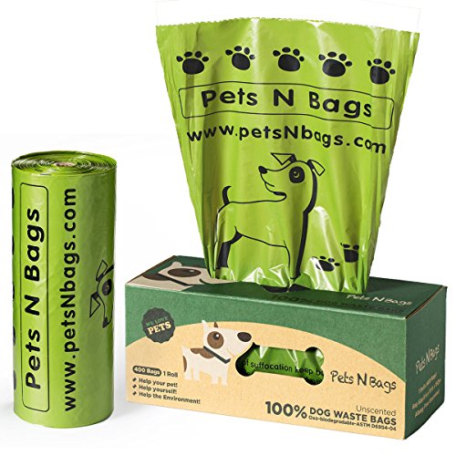 Pets n bags dog poop bags, 400 count waste bags for dog…