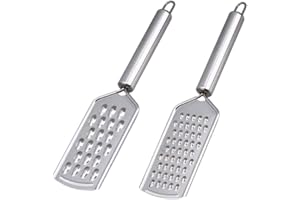 2Pcs Mini Cheese Grater With Handheld Cheese Shredder Kitchen Small Graters for Nutmeg Vegetables Fruits Chocolate Potato,Gin