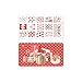 CICI&SISI Merry Christmas Nail Art Stamping Plates Kit Holiday Stamp Plate Manicure Template 6 Pieces