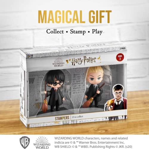P.M.I. Harry & Draco w/ Brooms Collection of 13 Harry Potter Stamps