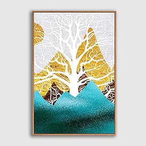 SIGNFORD Framed Canvas Home Artwork Decoration Abstract Colorful...