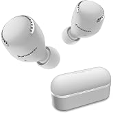 Panasonic Noise Cancelling Wireless Earbuds, True Wireless Earbud &amp; in-Ear Headphones with Charging Case, IPX4 Water Resistant and Compatible with Alexa &ndash; RZ-S500W (Light Grey)