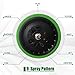 Garden Hose Nozzle - 9 Way Spray Pattern - EveShine Metal Hand Sprayer Watering Nozzle with Washers- for Car Wash, Washing Dogs & Pets, Cleaning, Watering Lawn and Garden