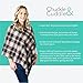 Breastfeeding Nursing Cover Scarf - Rayon/Spandex Jersey Knit Super Soft Stretchy Breathable Lightweight Nursing Poncho, Carseat Canopy & Baby Car Seat Cover. FREE Matching Pouch By Chuckle & Cuddle