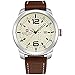 NAVIFORCE Original Genuine Leather Quartz Date Week Waterproof Sport Men Watch 9063 Brown Beige