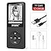 RUIZU X02 8GB MP3 Player Classic Style with FM Radio, Voice Recorder, E-Book, Video Play, Ultra Slim Player with 1.8’’ Screen, Support up to 128GB Micro SD Card, Black