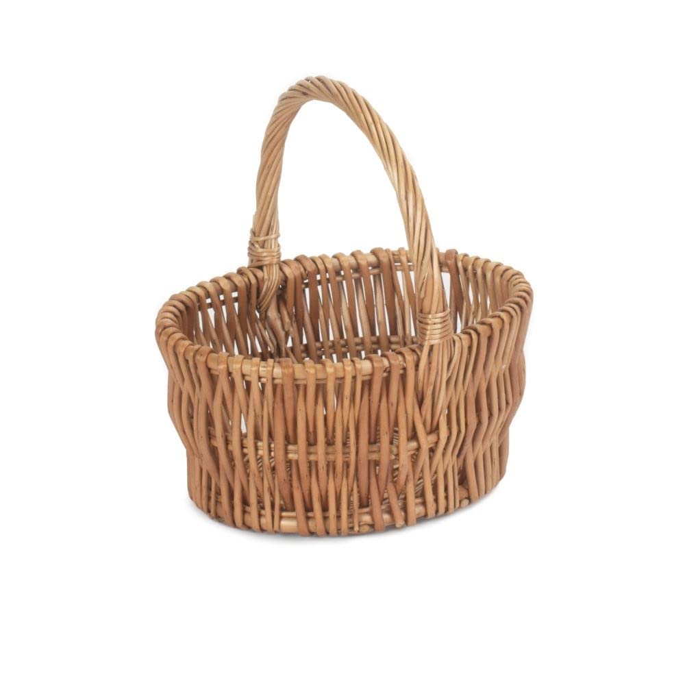 Red Hamper C113/2 Wicker Large Double Steamed Vertical Weave Shopping Basket