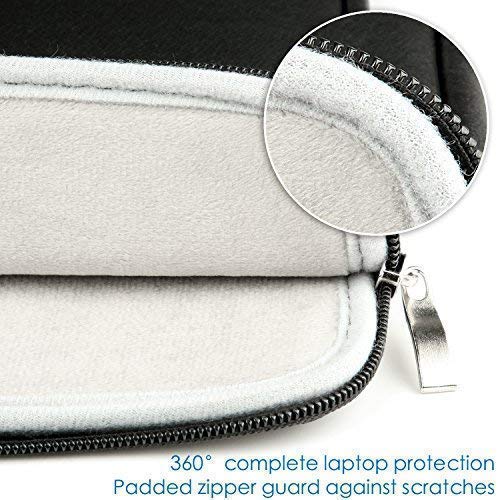CCPK 11.6 inch Laptop Sleeve Cover Case Bag Compatible for Apple 11.6" MacBook Air 12" New MacBook 12.3" Microsoft Surface Pro 6 5 4 13.3-inch Dell Xps 13 9360 9370 Padded Waterproof PU Leather Black