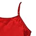 Cabreao Sexy Nightgowns Women's Nightshirts Satin Chemises Red Sleepwear M = US S