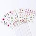 24 Sheets Nail Art Stickers Flower Designs Nail Decals Water Transfer Nail Art Supplies Sliders for Women Acrylic Nails Decorations Manicure Tips Wraps Accessories Floral Butterfly Patterns Set Decor