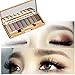 DATEWORK 9 Colors Shimmer Eyeshadow Palette & Makeup Cosmetic Brush Set
