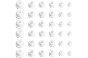 VIN BEAUTY 30 Pcs Salt and Pepper Stoppers Plugs Silicone Salt Shaker Stoppers Plug Bottle Stopper Soft Shaker Plug Replacement Reusable 8/9.5/11.5/12.5/13.5/15 mm Stopper Plugs for Pots Bottles Home Kitchen