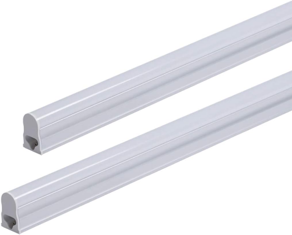LED ME® T5 LED Integrated LED Tube Ultra Slim High Output Light Fitting Kitchen Under Cabinet 12W Warm White 3200K 90cm 900mm 3' Energy Saving Replacement for Fluorescent Lighting [ Pack of 4]