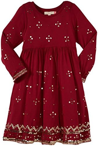 Pink Chicken Little Girl's Maya Dress (Toddler/Kid) - Cerise Pink With Sequins - 2 Years