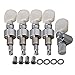 BQLZR Zinc Alloy Banjo Tuning Pegs 5 String Chrome, Geared Machine Head With Pearled Pegs, 4:1 Tuner Ratio