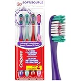 Colgate Extra Soft Kids Toothbrush, 4 Pack, Advanced Cavity Fighter, Soft Bristles, Fun and Easy, Ages 6+