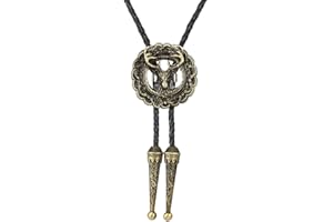 HUABOLA CALYN Bolo tie for Men Western Cowboy Native American Leather Necktie Accessories Bolo ties